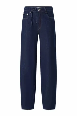 Ellos Collection Jeans med vide ben og bindebånd i midjen
