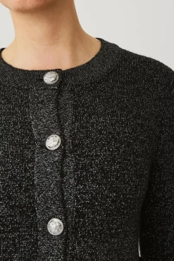 Ellos Collection Kardigan med gullfargede knapper