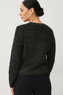 Ellos Collection Kardigan med gullfargede knapper