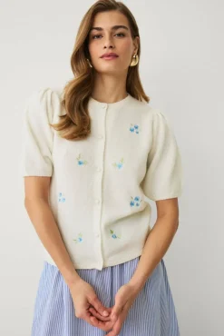 Ellos Collection Kardigan med broderi