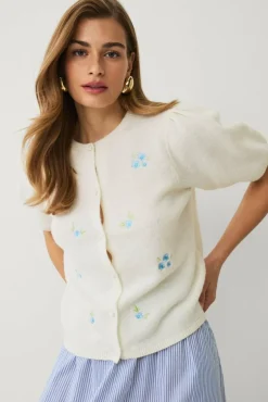 Ellos Collection Kardigan med broderi