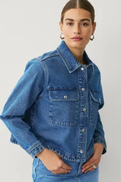 Ellos Collection Kart denim jakke