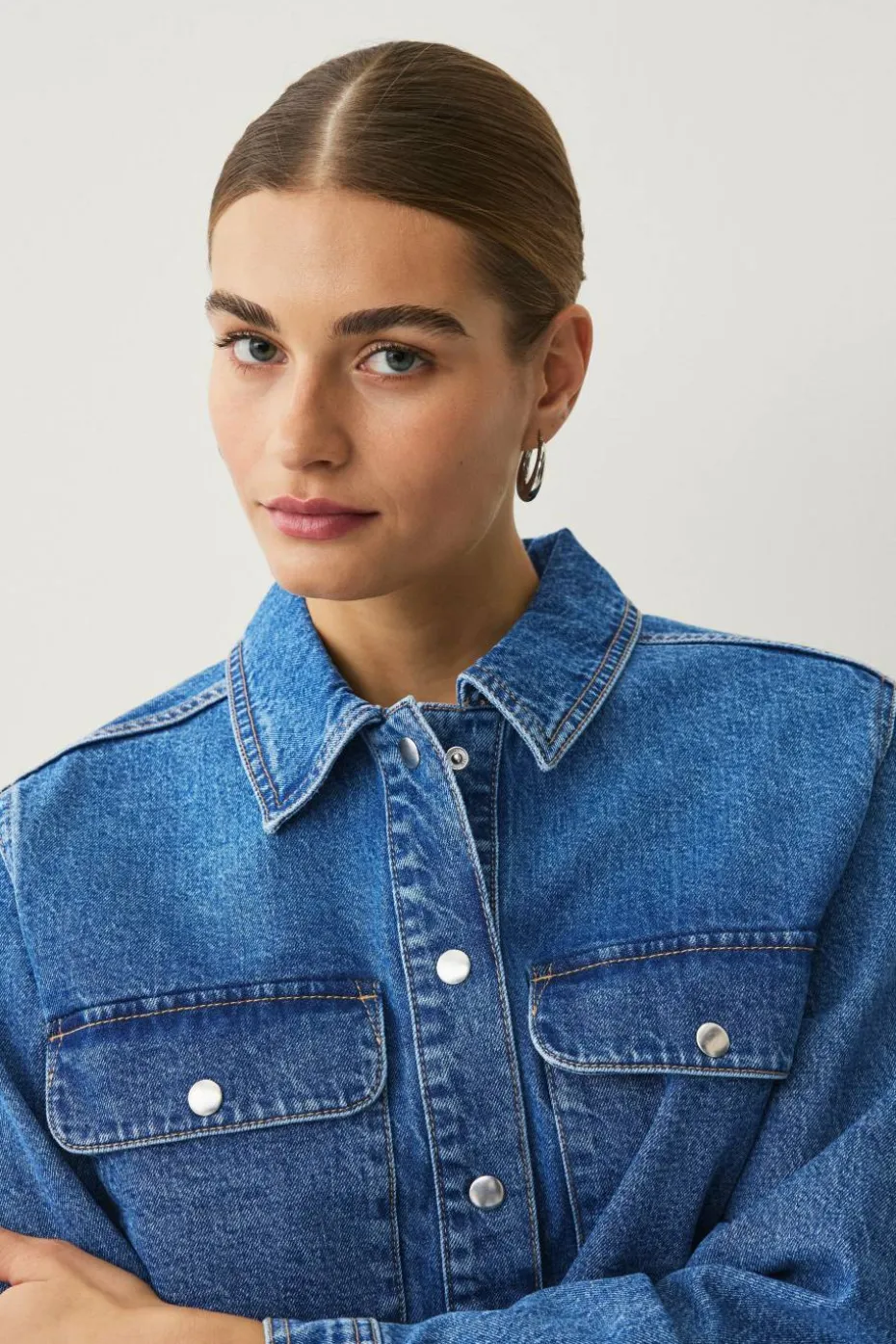 Ellos Collection Kart denim jakke