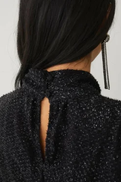 Ellos Collection Kjole i lurex med knytbart belte
