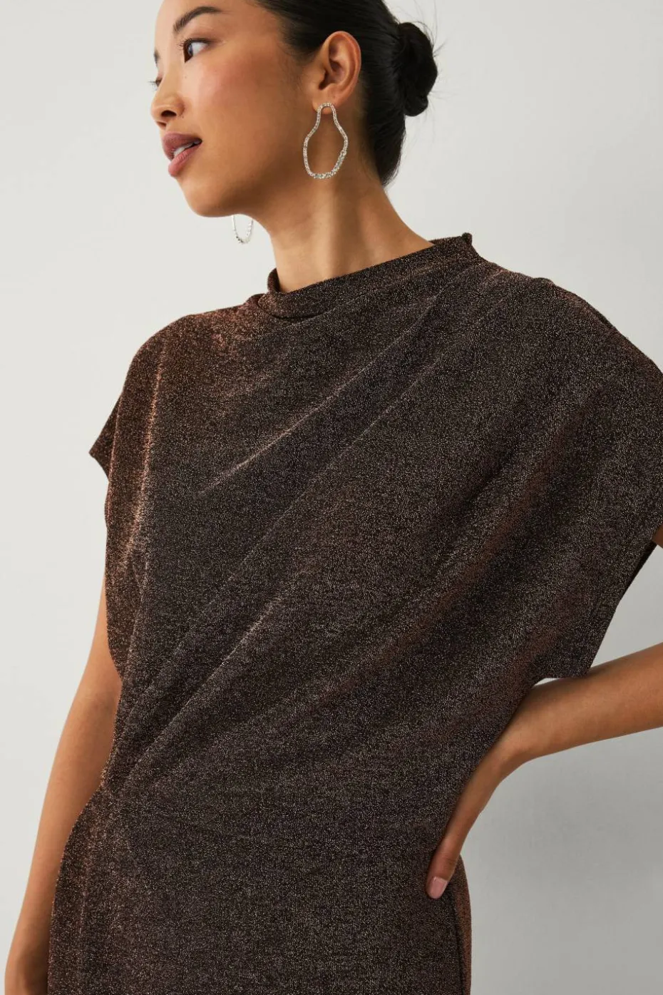 Ellos Collection Kjole i lurex