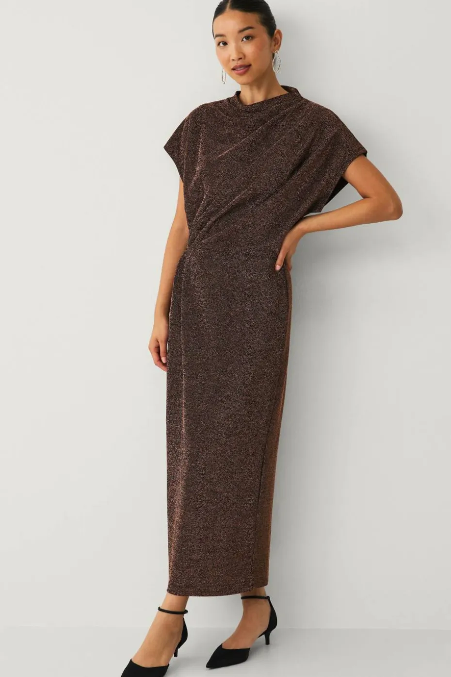 Ellos Collection Kjole i lurex