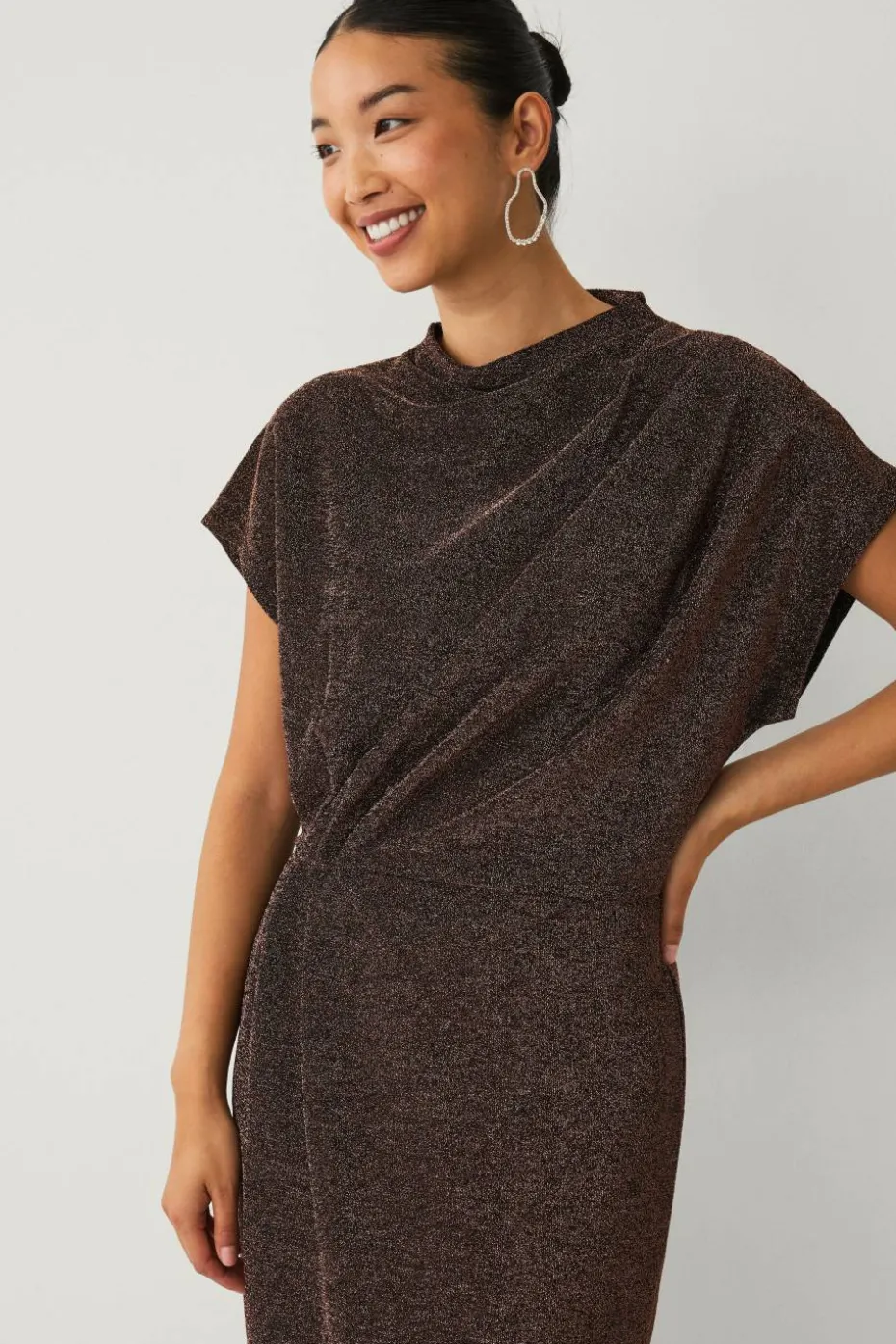 Ellos Collection Kjole i lurex