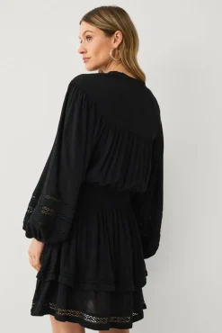 Ellos Collection Kjole med blondedetaljer