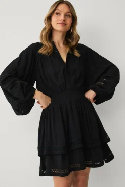 Ellos Collection Kjole med blondedetaljer