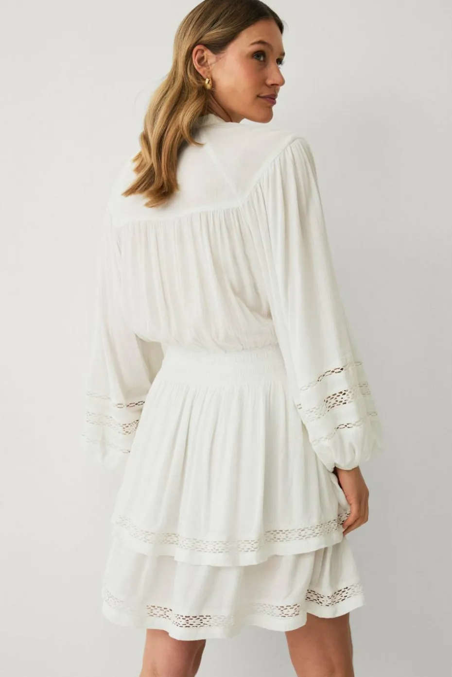 Ellos Collection Kjole med blondedetaljer