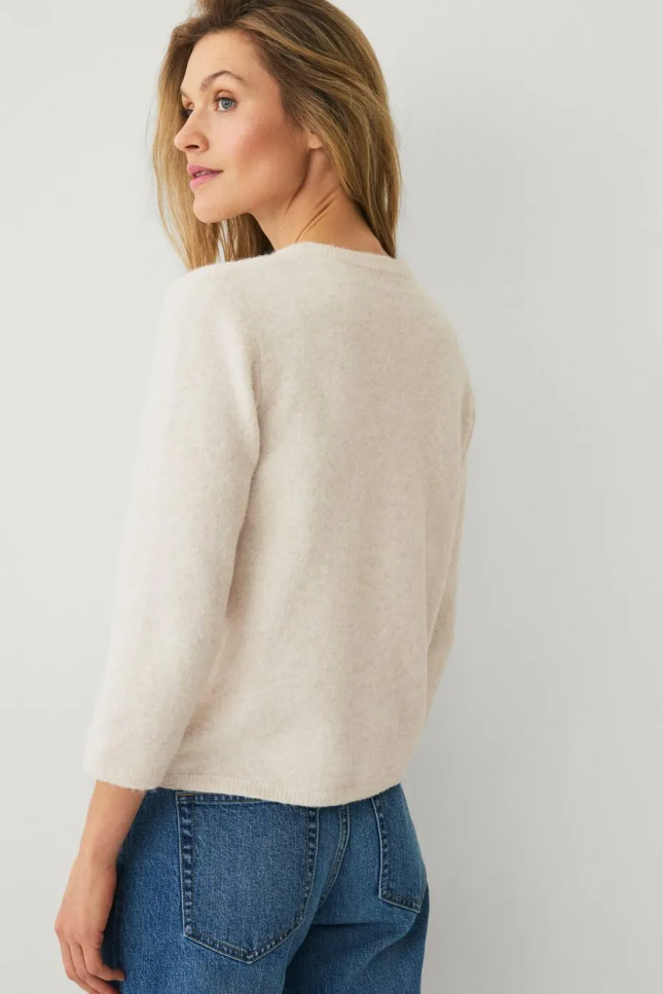 Ellos Collection Kofte med perleknapper