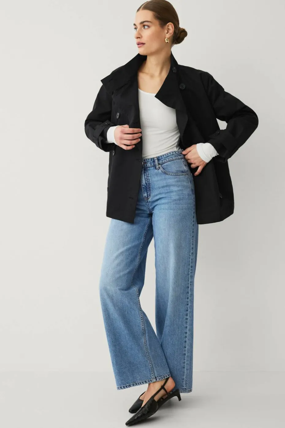 Ellos Collection Kort trenchcoat