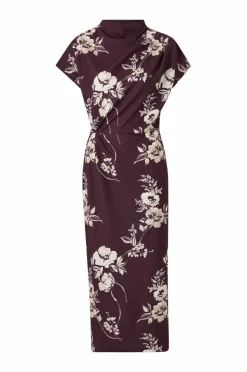 Ellos Collection Lang trikotkjole med drapering