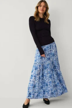 Ellos Collection Maxi skjørt med elastisk midje