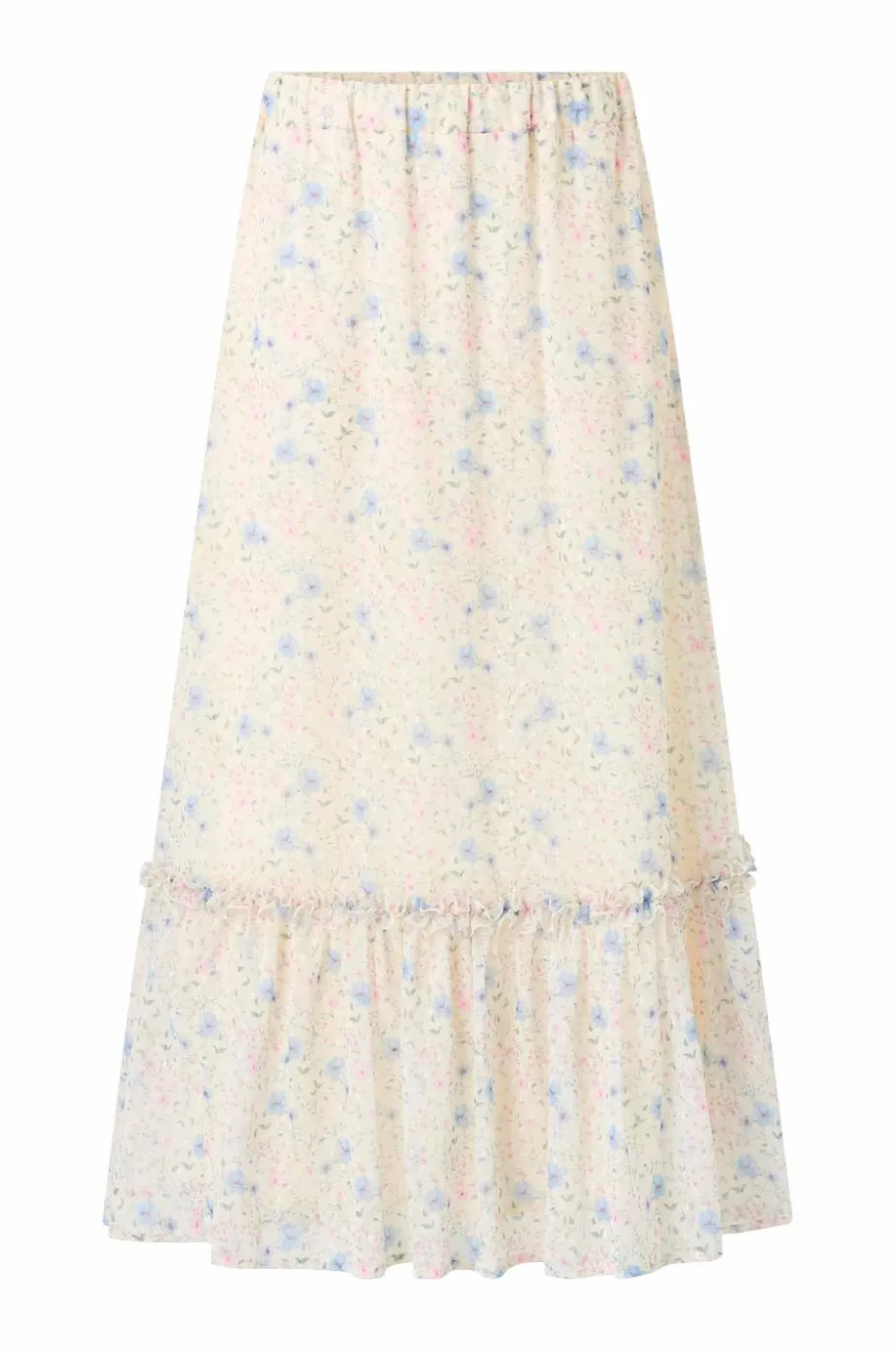 Ellos Collection Maxi skjørt med volangdetaljer