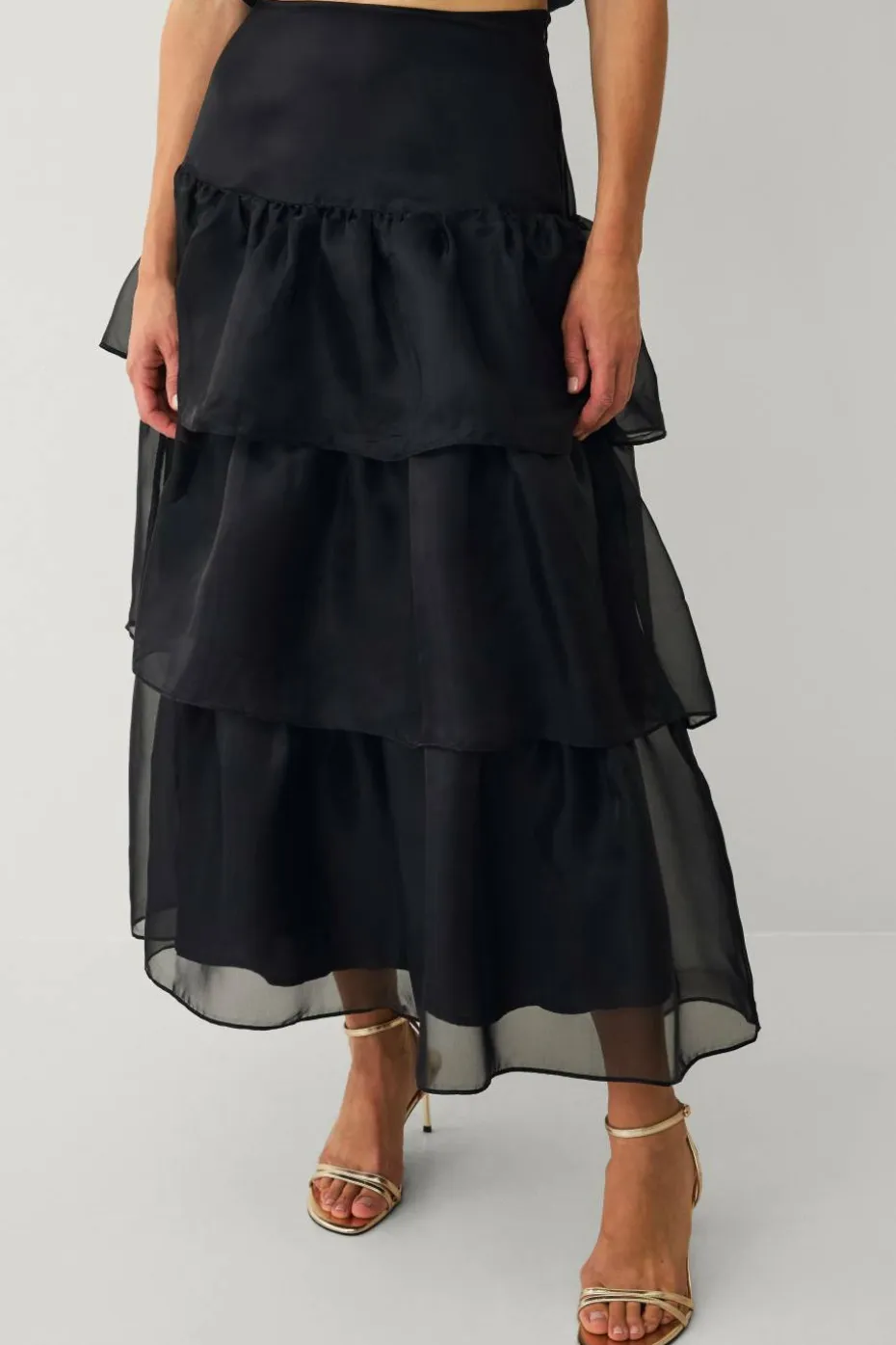 Ellos Collection Maxi skjørt med volanger