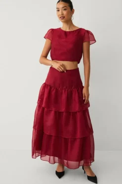 Ellos Collection Maxi skjørt med volanger