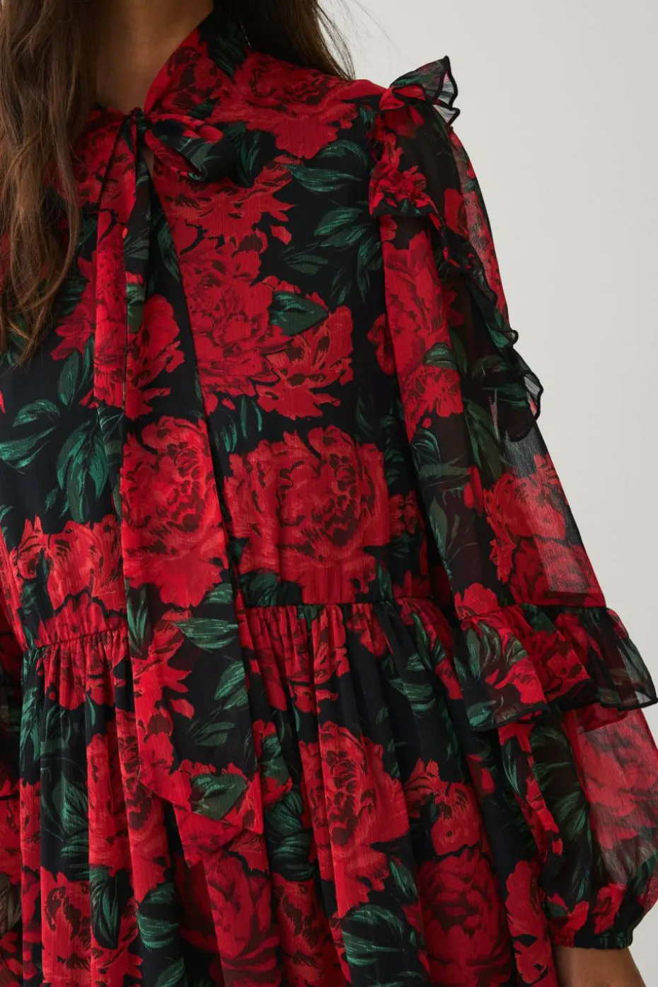 Ellos Collection Maxikjole med blomster mønster