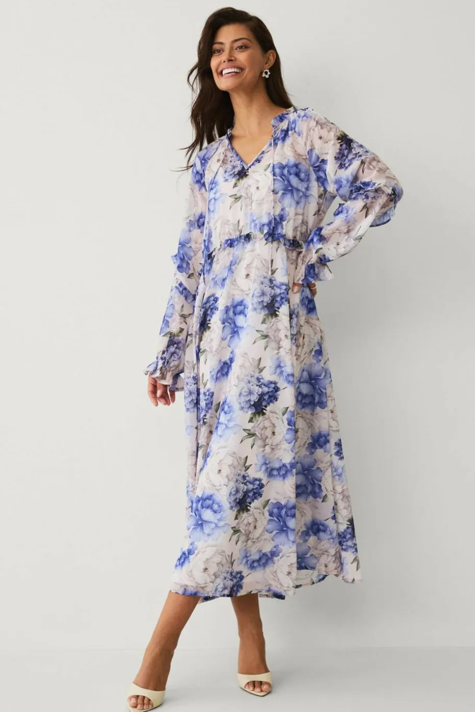 Ellos Collection Maxikjole i chiffon