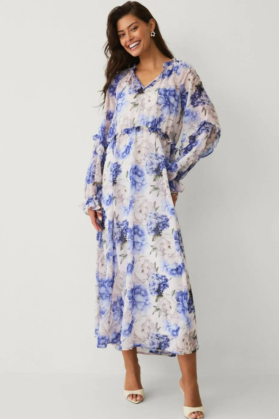 Ellos Collection Maxikjole i chiffon