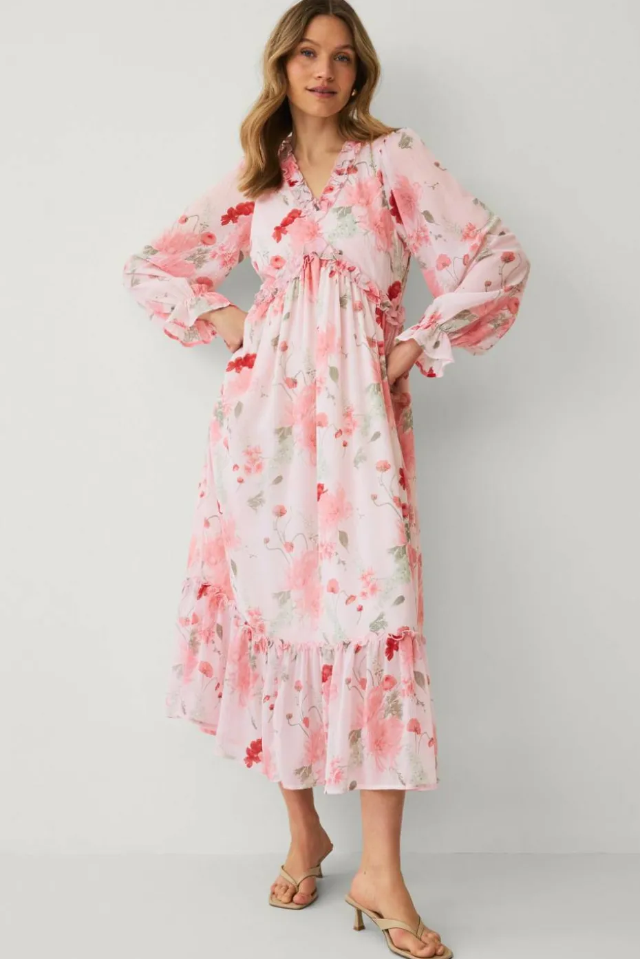 Ellos Collection Maxikjole i chiffon