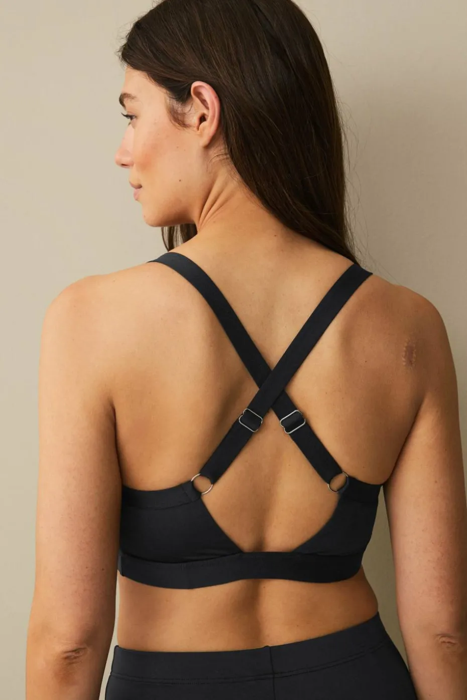 Ellos Collection Myk bikinioverdel med krysset rygg