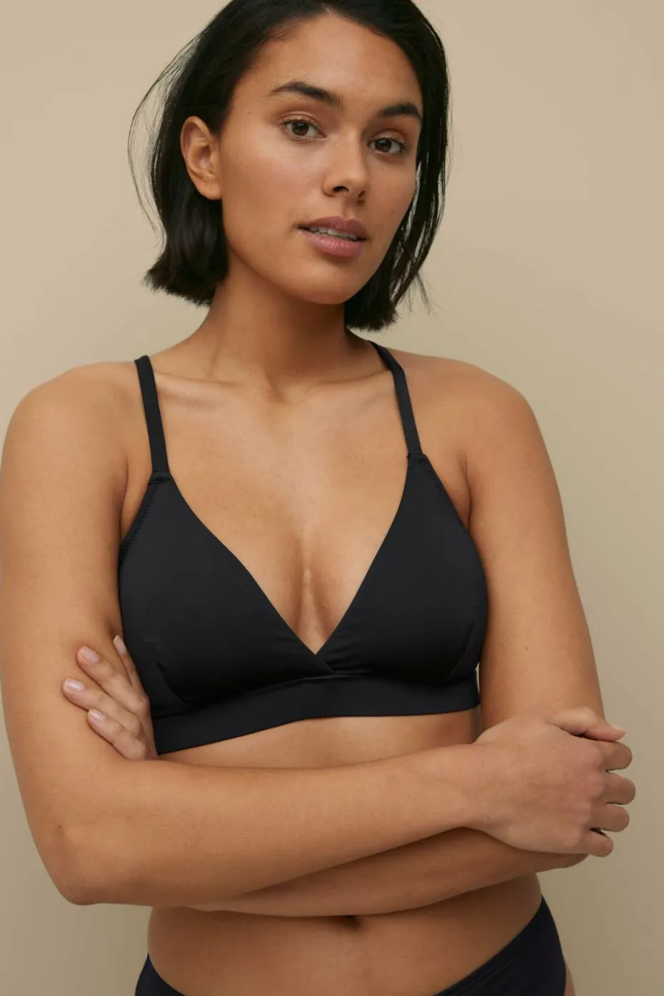 Ellos Collection Myk bikini-bh med slå-om-detaljer