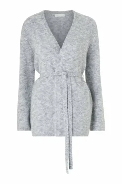 Ellos Collection Åpen cardigan med bindebelte