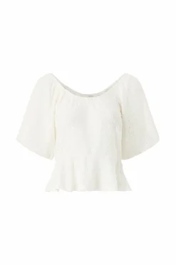 Ellos Collection Peplumtopp med struktur