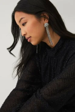 Ellos Collection Øreringer med strass