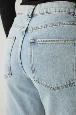 Ellos Collection Rette jeans med slitasje og elde