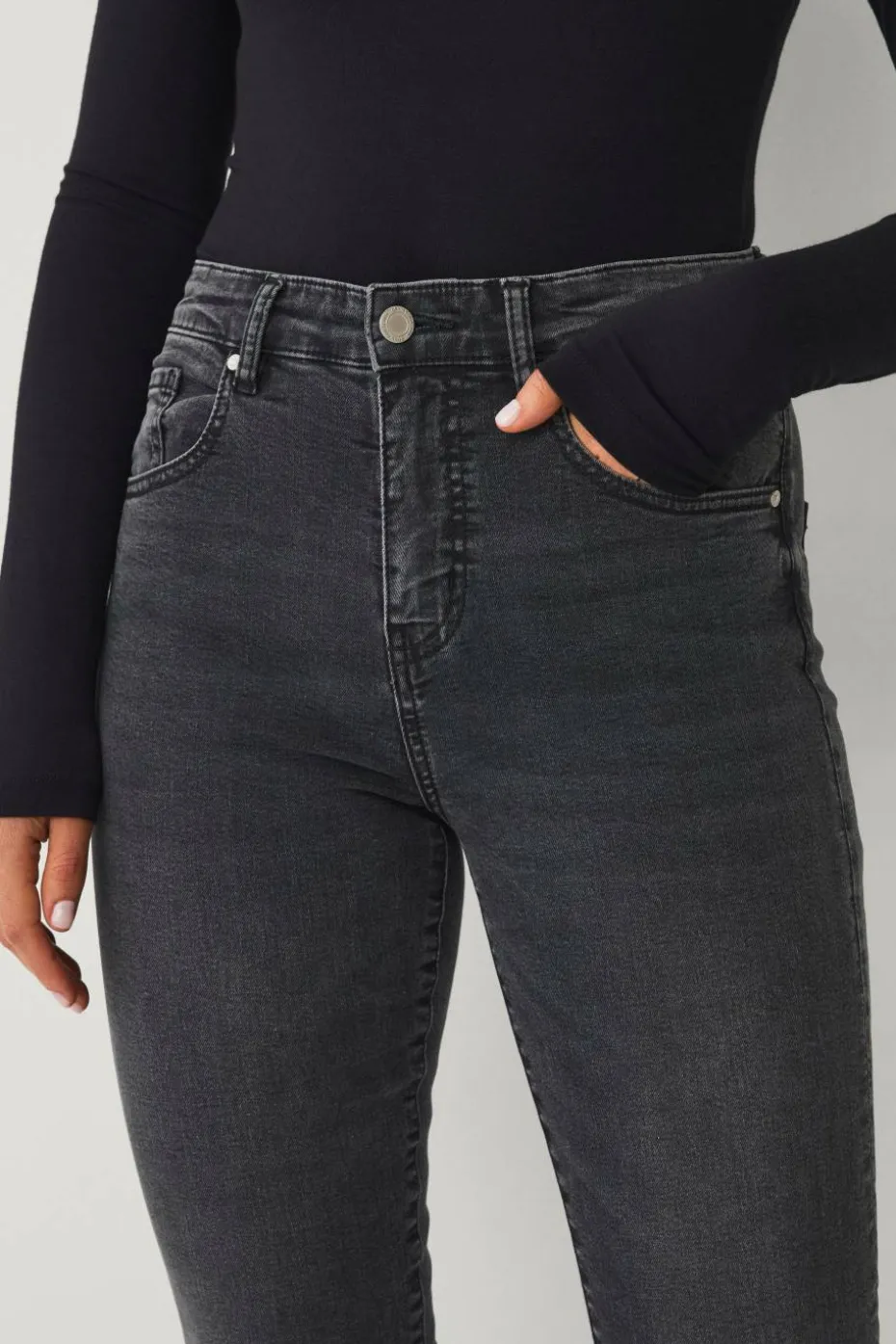 Ellos Collection Skinny stretchjeans med høy midje