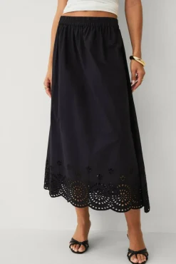 Ellos Collection Skjørt med broderie anglaise