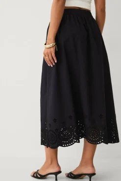 Ellos Collection Skjørt med broderie anglaise