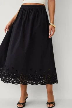 Ellos Collection Skjørt med broderie anglaise
