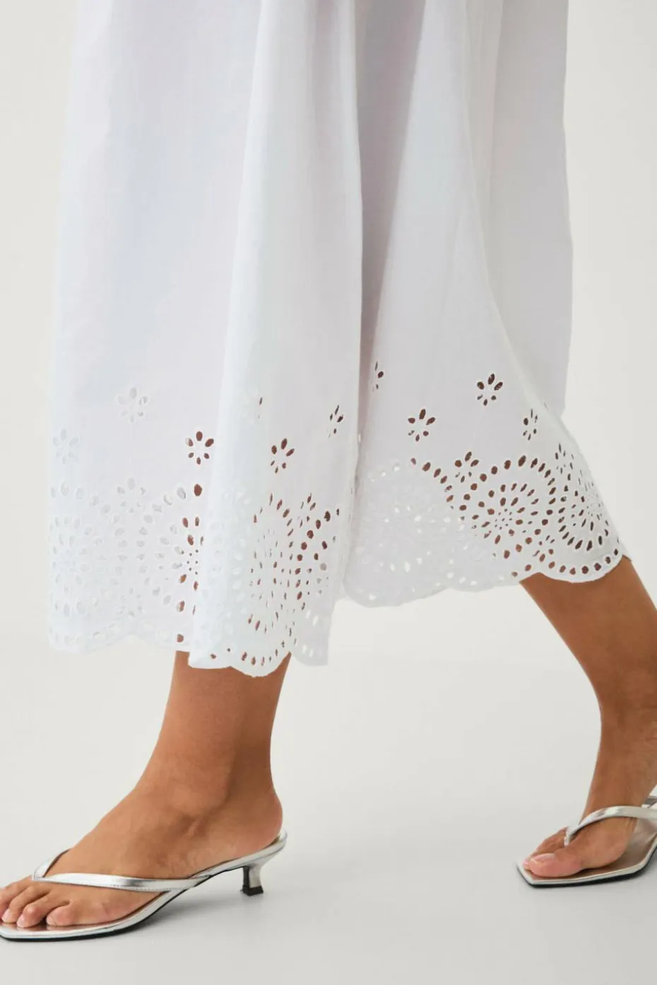 Ellos Collection Skjørt med broderie anglaise