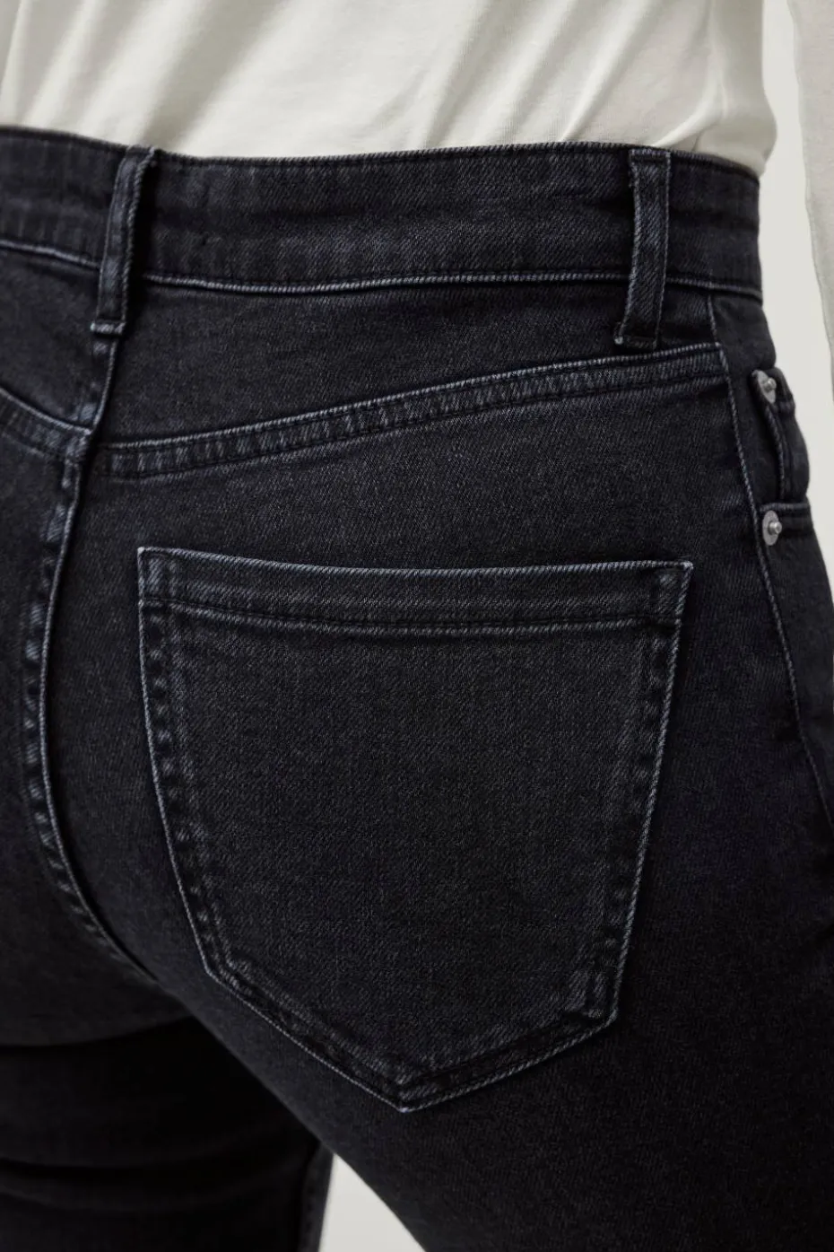 Ellos Collection Smale stretchjeans med høy midje