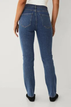 Ellos Collection Smale stretchjeans med høy midje