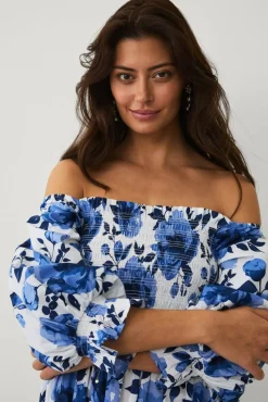 Ellos Collection Smock-kjole i bomull