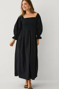 Ellos Collection Smock-kjole i bomull