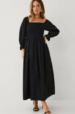 Ellos Collection Smock-kjole i bomull