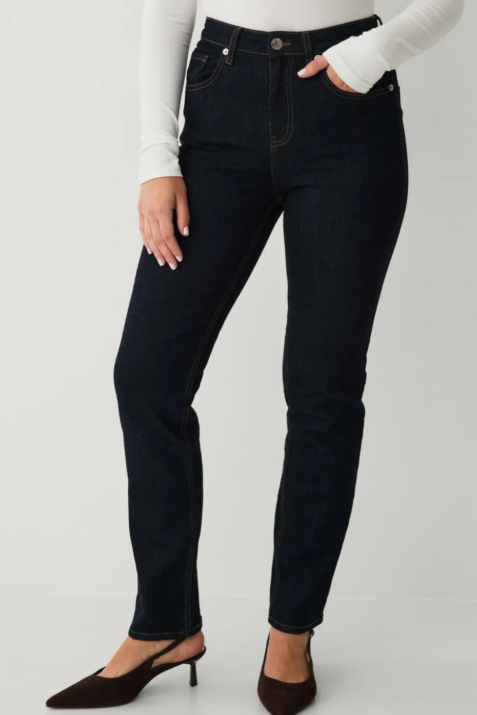Ellos Collection Stretchjeans med rette bein