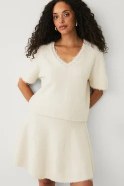 Ellos Collection Strikkegenser med rhinestone-detaljer