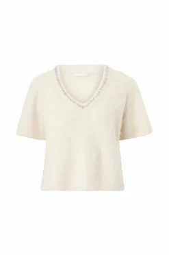 Ellos Collection Strikkegenser med rhinestone-detaljer