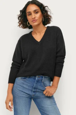 Ellos Collection Strikket genser med V-hals