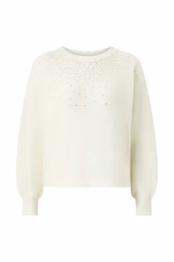 Ellos Collection Strikket pullover med rhinstener