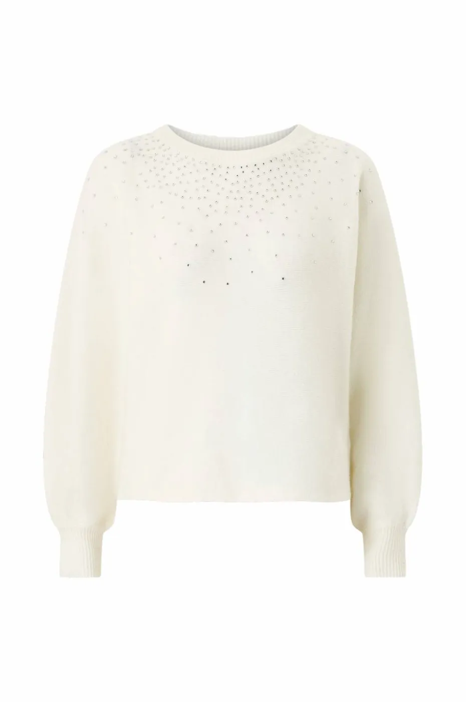 Ellos Collection Strikket pullover med rhinstener