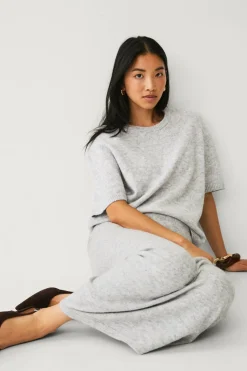 Ellos Collection Strikket maxi skjørt