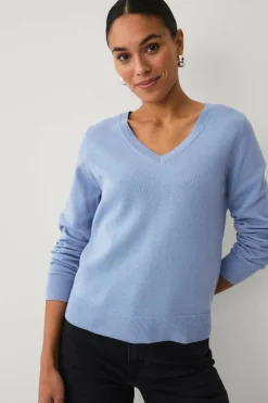 Ellos Collection Strikket genser med v-hals