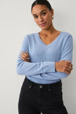 Ellos Collection Strikket genser med v-hals